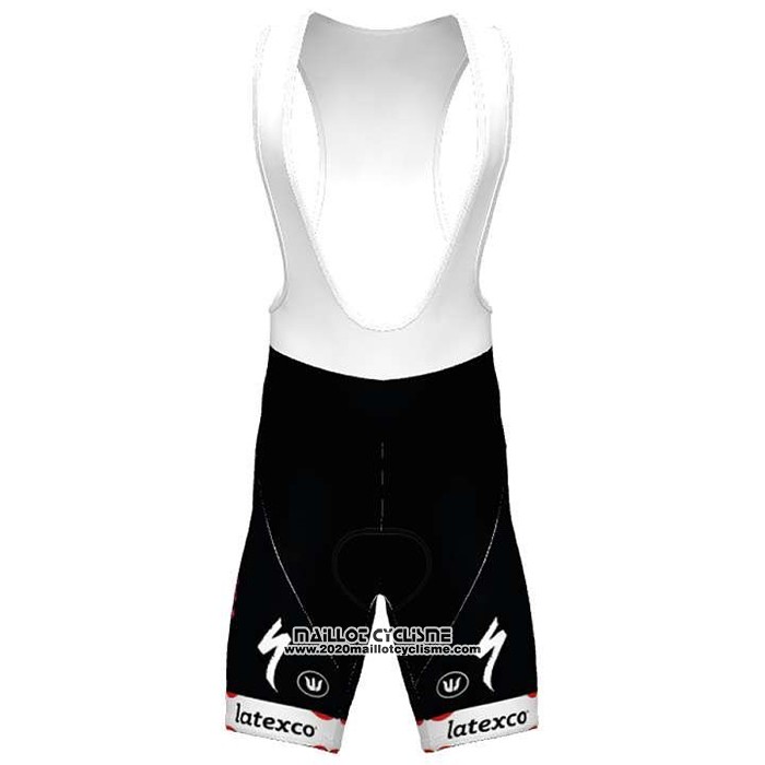 2020 Maillot Ciclismo Deceuninck Quick Step Blanc Rouge Manches Courtes et Cuissard